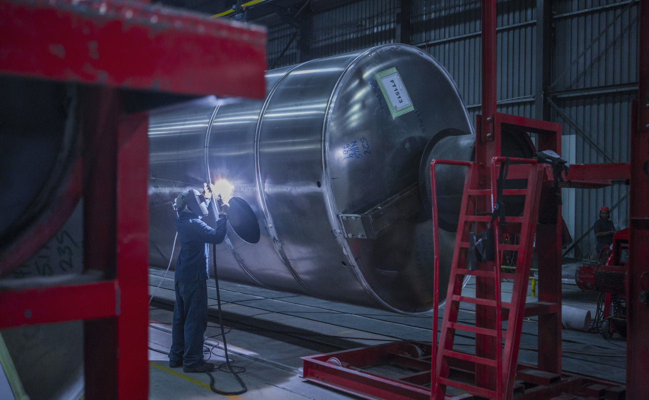 VKS Calderería Industrial · Fabricación de Reactores / Intercambiadores Industriales a Medida Ses Salines